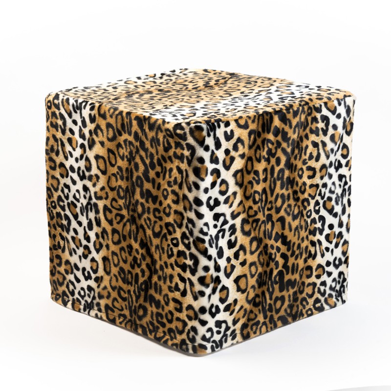 Puff estampado leopardo