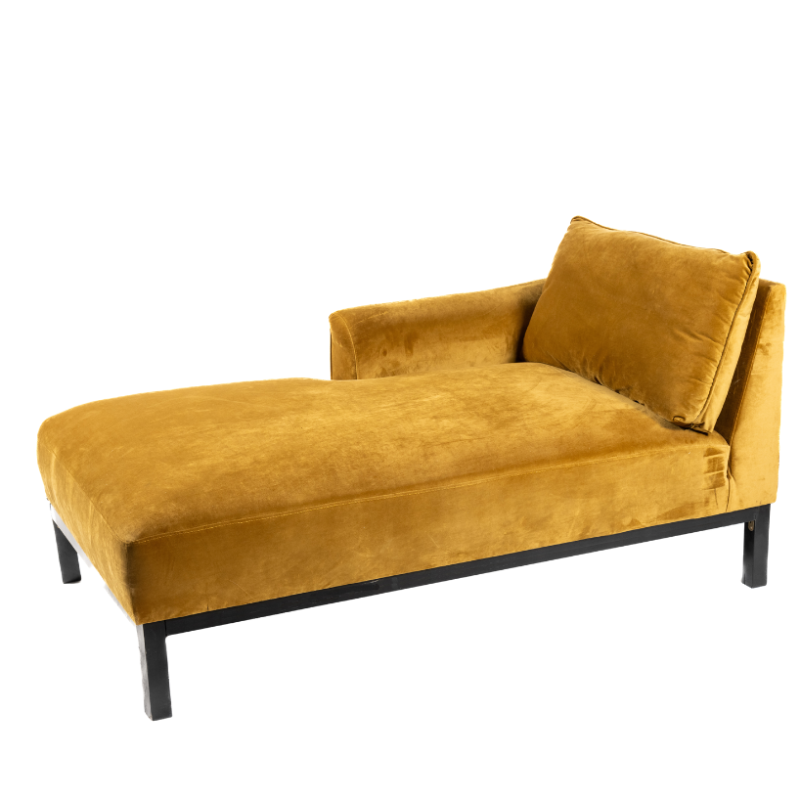 Sofá Chaise Long Mostaza