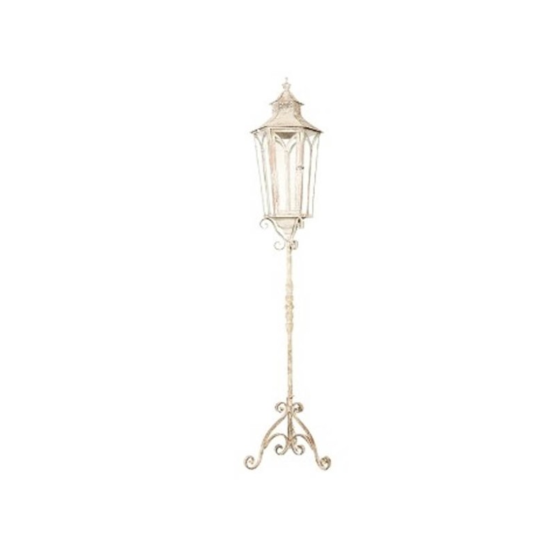 Farol de pie beige